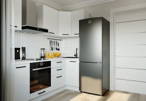 Кухонный гарнитур Белый Глянец 2200*1000 (Стол. 38мм) в Можге - mozhga.mebel24.online | фото