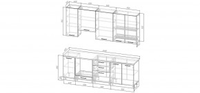 Кухонный гарнитур Белый Глянец 2400 h950 (Стол. 38мм) в Можге - mozhga.mebel24.online | фото 2