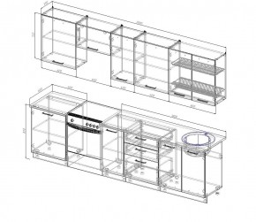 Кухонный гарнитур Бланка 3000 (Стол. 38мм) в Можге - mozhga.mebel24.online | фото 2