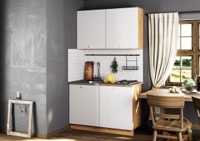 Кухонный гарнитур Дана 1.2 м (дуб крафт золотой/белый) в Можге - mozhga.mebel24.online | фото