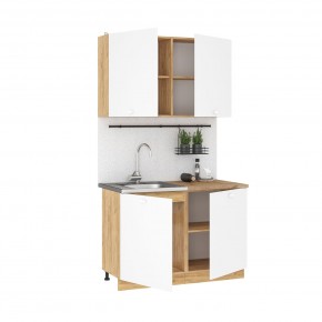 Кухонный гарнитур Дана 1.2 м (дуб крафт золотой/белый) в Можге - mozhga.mebel24.online | фото 2