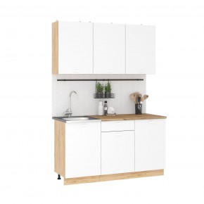 Кухонный гарнитур Дана 1.5 м (дуб крафт золотой/белый) в Можге - mozhga.mebel24.online | фото 3