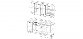 Кухонный гарнитур Каппучино 1800 (Стол. 38мм) в Можге - mozhga.mebel24.online | фото 2