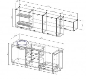 Кухонный гарнитур Лада 2550 (Стол. 38мм) в Можге - mozhga.mebel24.online | фото 2