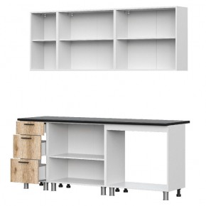 МОДУС ЛАЙТ Кухонный гарнитур 2.0 м (Дуб Делано/Черный) в Можге - mozhga.mebel24.online | фото 2