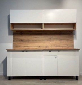 Кухонный гарнитур МОНАКО 2.0 м Серия 2 МДФ с фрезеровкой (Дуб Золотой/Белый матовый) в Можге - mozhga.mebel24.online | фото 2