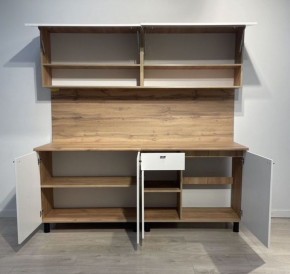 Кухонный гарнитур МОНАКО 2.0 м Серия 2 МДФ с фрезеровкой (Дуб Золотой/Белый матовый) в Можге - mozhga.mebel24.online | фото 4