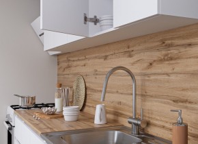 Кухня "МОРИ" 2.0 м (белый/дуб вотан) в Можге - mozhga.mebel24.online | фото 3