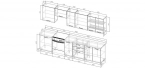 Кухонный гарнитур Ниагара 3000 (Стол. 38мм) в Можге - mozhga.mebel24.online | фото 2