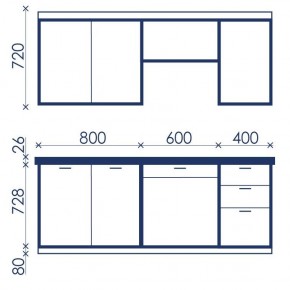 Кухонный гарнитур Ольвия-6 (1.8м) в Можге - mozhga.mebel24.online | фото 4