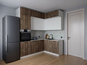 Кухонный гарнитур Старое Дерево 2200*1700 (Стол. 38мм) в Можге - mozhga.mebel24.online | фото