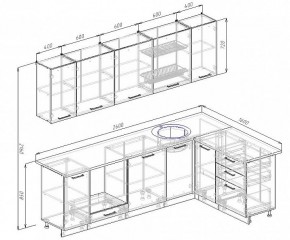 Кухонный гарнитур угловой Бланка 2600х1600 (Стол. 38мм) в Можге - mozhga.mebel24.online | фото 2