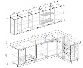 Кухонный гарнитур угловой Демо 2600х1600 (Стол. 38мм) в Можге - mozhga.mebel24.online | фото 2