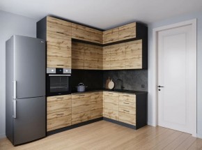 Кухонный гарнитур угловой Крафт 2200*1700 (Стол. 26мм) в Можге - mozhga.mebel24.online | фото