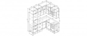 Кухонный гарнитур угловой Крафт 2200*1700 (Стол. 38мм) в Можге - mozhga.mebel24.online | фото