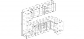 Кухонный гарнитур угловой Санторини 3200*1400 (Стол. 26мм) в Можге - mozhga.mebel24.online | фото 2