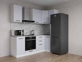 Кухонный гарнитур угловой Смоки 2200*1000 (Стол. 26мм) в Можге - mozhga.mebel24.online | фото