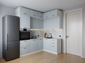 Кухонный гарнитур угловой Смоки 2200*1700 (Стол. 38мм) в Можге - mozhga.mebel24.online | фото
