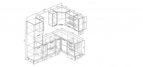 Кухонный гарнитур Умбра 2400*1600 (Стол. 38мм) в Можге - mozhga.mebel24.online | фото 2