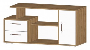 ЛАЦИО Тумба ТВ (дуб вотан/белый) в Можге - mozhga.mebel24.online | фото