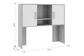 ЛАЙТ 2 Надстройка стола компьютерного (1200) в Можге - mozhga.mebel24.online | фото 3