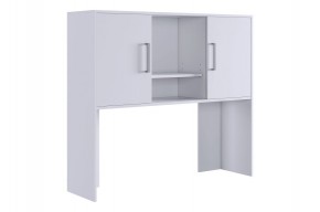 ЛАЙТ 2 Надстройка стола компьютерного (1200) белый в Можге - mozhga.mebel24.online | фото