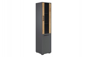 ЛАЙТ 2 Стеллаж (графит) в Можге - mozhga.mebel24.online | фото