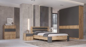 ЛЕНОРА Спальный гарнитур (модульный) графит в Можге - mozhga.mebel24.online | фото