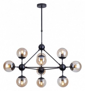 Люстра на штанге Arte Lamp Bolla A1664SP-10BK в Можге - mozhga.mebel24.online | фото