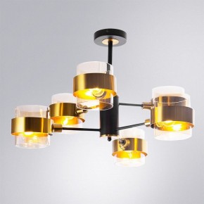 Люстра на штанге Arte Lamp Carlo A8205SP-6BK в Можге - mozhga.mebel24.online | фото 2