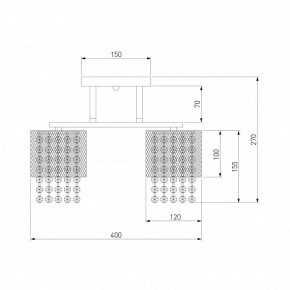 Люстра на штанге Eurosvet Bonnie 30137/3 золото в Можге - mozhga.mebel24.online | фото 4