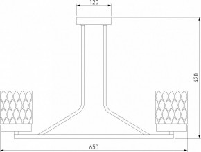 Люстра на штанге Eurosvet Calle 60127/6 латунь в Можге - mozhga.mebel24.online | фото 4