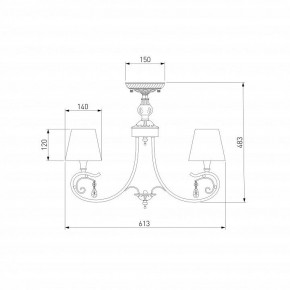 Люстра на штанге Eurosvet Incanto 60069/5 серебро в Можге - mozhga.mebel24.online | фото 6