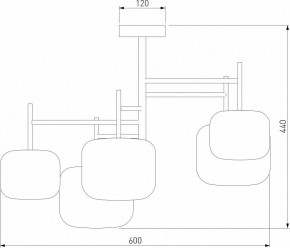 Люстра на штанге Eurosvet Jar 70128/5 золото в Можге - mozhga.mebel24.online | фото 3