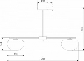 Люстра на штанге Eurosvet Like 30190/5 латунь в Можге - mozhga.mebel24.online | фото 4