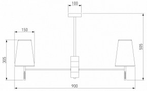 Люстра на штанге Eurosvet Milazzo 60137/8 хром в Можге - mozhga.mebel24.online | фото 3