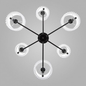 Люстра на штанге Eurosvet Notturno 60162/6 черный в Можге - mozhga.mebel24.online | фото 2