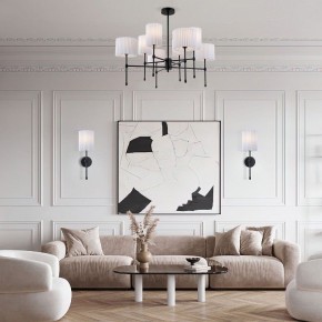 Люстра на штанге Eurosvet Notturno 60162/8 черный в Можге - mozhga.mebel24.online | фото 3