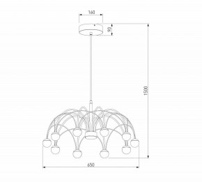 Люстра на штанге Eurosvet Ragno 90030/10 LED золото в Можге - mozhga.mebel24.online | фото 5