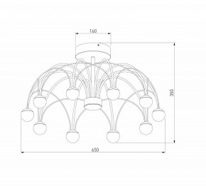 Люстра на штанге Eurosvet Ragno 90031/10 LED золото в Можге - mozhga.mebel24.online | фото 5
