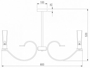 Люстра на штанге Eurosvet Rosher 60141/8 латунь в Можге - mozhga.mebel24.online | фото 2