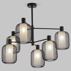 Люстра на штанге Eurosvet Voile 30191/6 черный в Можге - mozhga.mebel24.online | фото