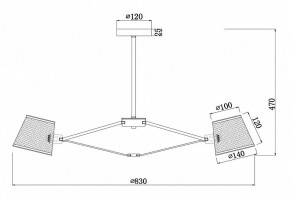 Люстра на штанге Freya Gino FR5108PL-08CH в Можге - mozhga.mebel24.online | фото 3