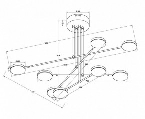 Люстра на штанге Maytoni Fad MOD070PL-L48W3K в Можге - mozhga.mebel24.online | фото 3