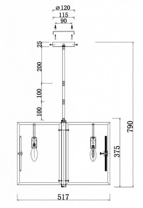 Люстра на штанге Maytoni Marmo MOD099PL-06G в Можге - mozhga.mebel24.online | фото 4