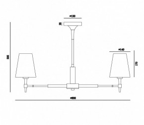 Люстра на штанге Maytoni Zaragoza H001CL-07BS в Можге - mozhga.mebel24.online | фото 4