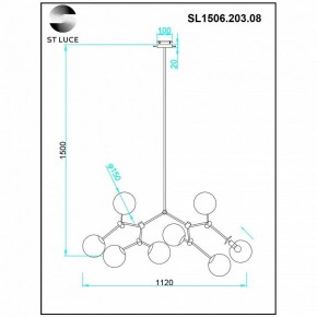 Люстра на штанге ST-Luce Chieti SL1506.203.08 в Можге - mozhga.mebel24.online | фото 7