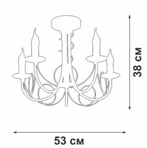 Люстра на штанге Vitaluce V3035 V3035-0/5PL в Можге - mozhga.mebel24.online | фото 3