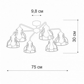 Люстра на штанге Vitaluce V3102 V3102-0/6PL в Можге - mozhga.mebel24.online | фото 2