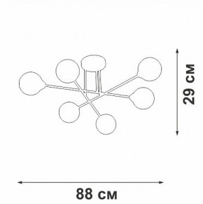 Люстра на штанге Vitaluce V3931 V3931-8/6PL в Можге - mozhga.mebel24.online | фото 4